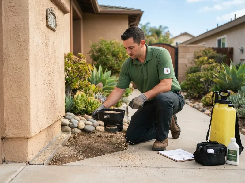 Earwig and Pillbug Foundation Deterrence in San Diego, CA