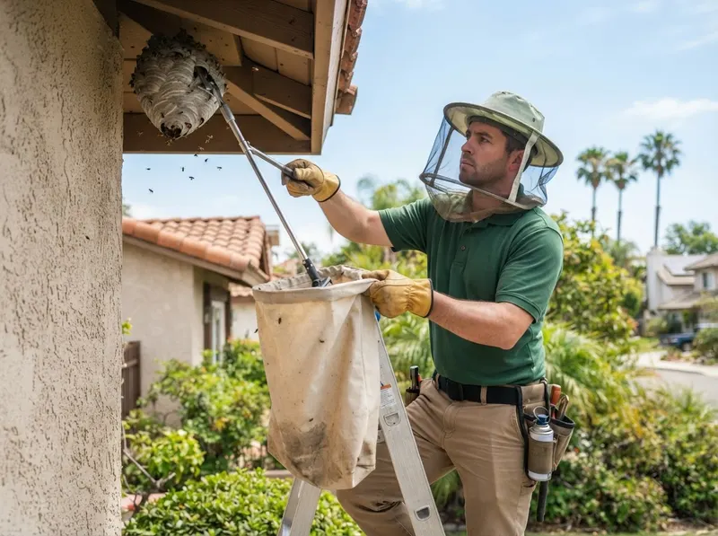 Wasp and Hornet Nest Physical Removal in San Diego, CA